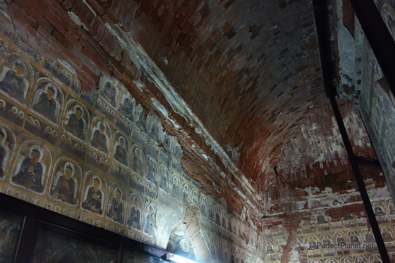 Inside temple in Bagan