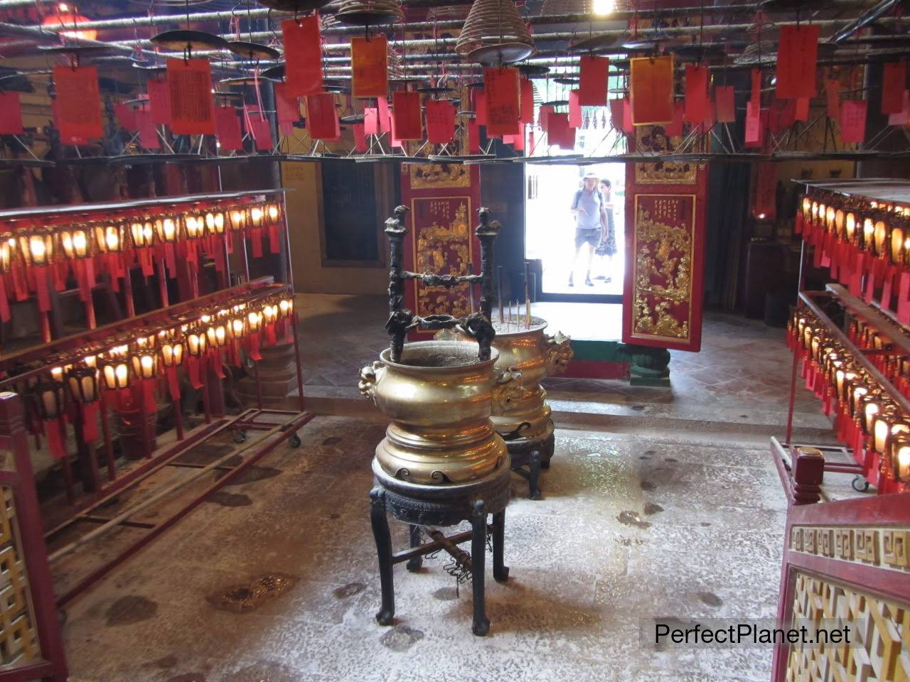 Interior of the Man Mo Temple