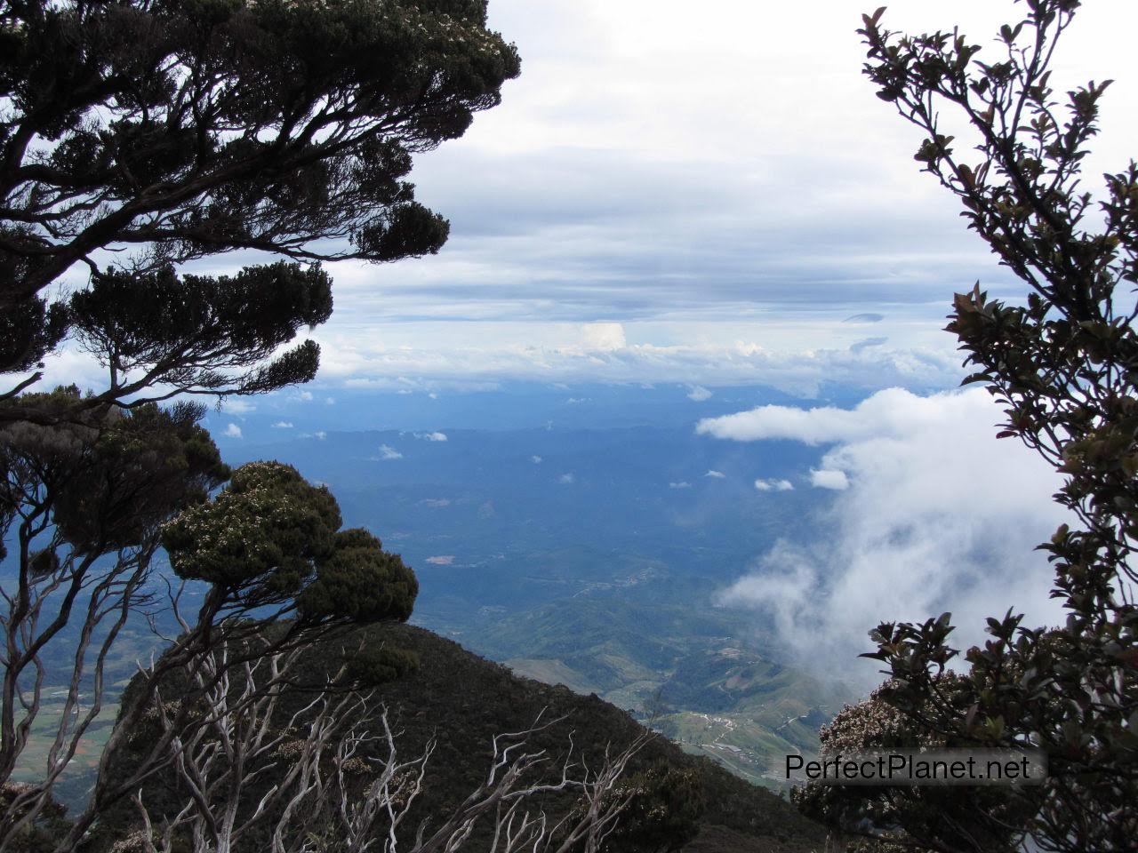 Vistas desde Monte Kinabalu