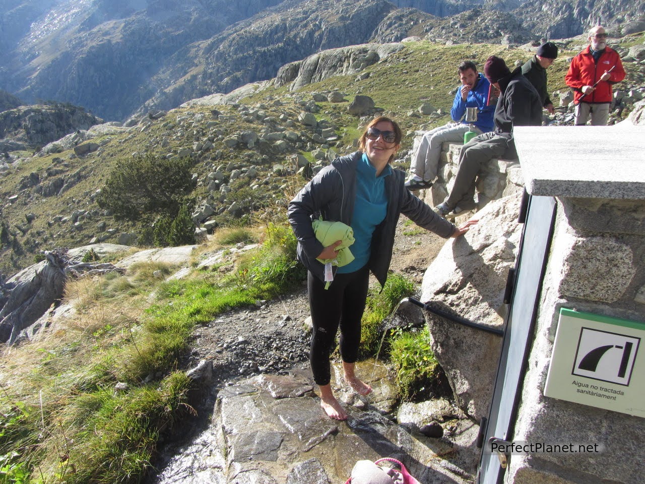 Refrescando los pies