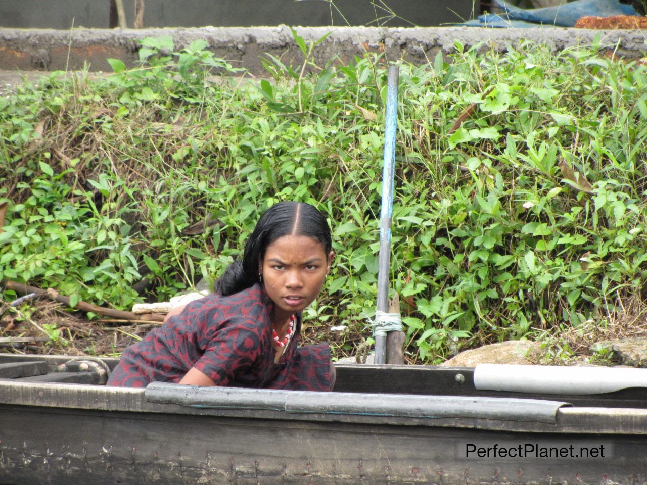 Girl in a boat